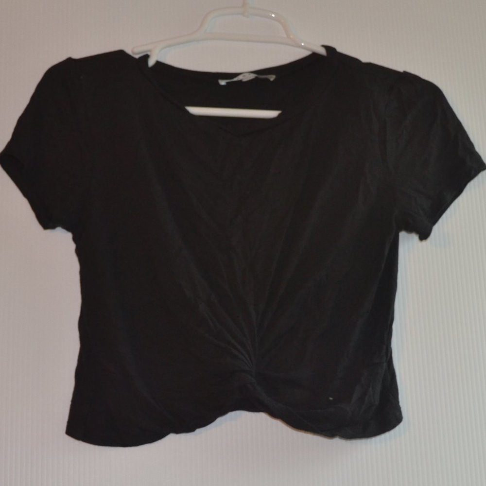 Gaze tie front t-shirt